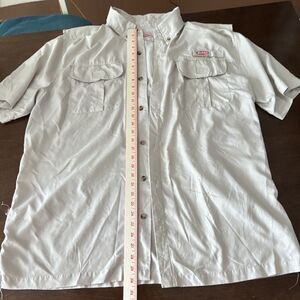 Berkley Men's XL Gray Gingham Fishing Shirt Short Sleeve Button-Up Pockets 0182